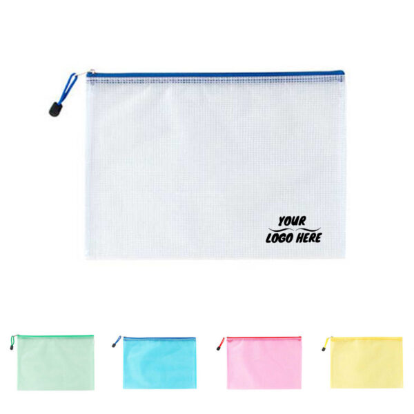 Zipper Clear Document Handbag