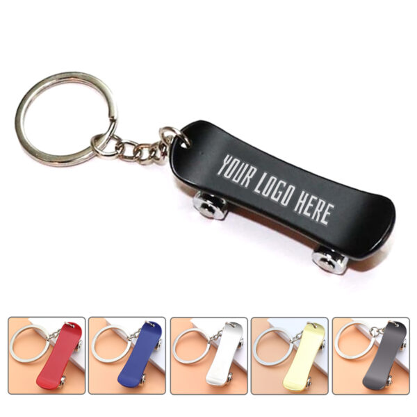Mini Skateboard Keychain